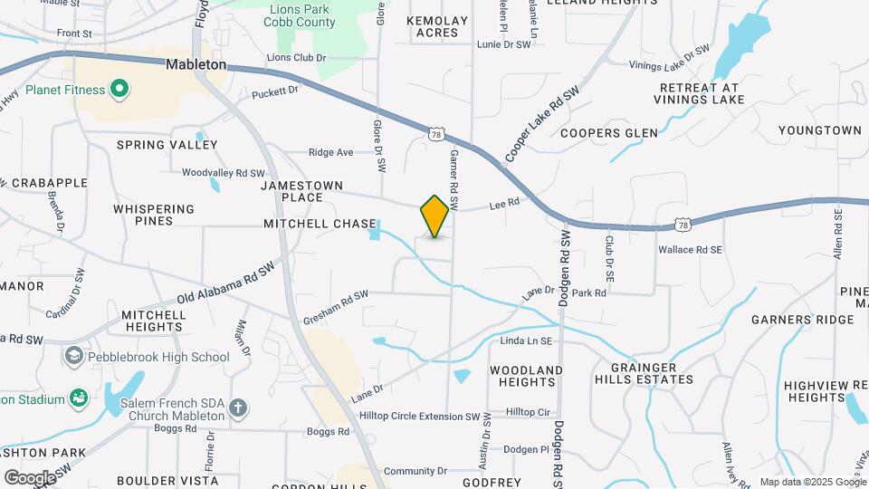 5907 Lone Oak Dr SW Map and Location Details