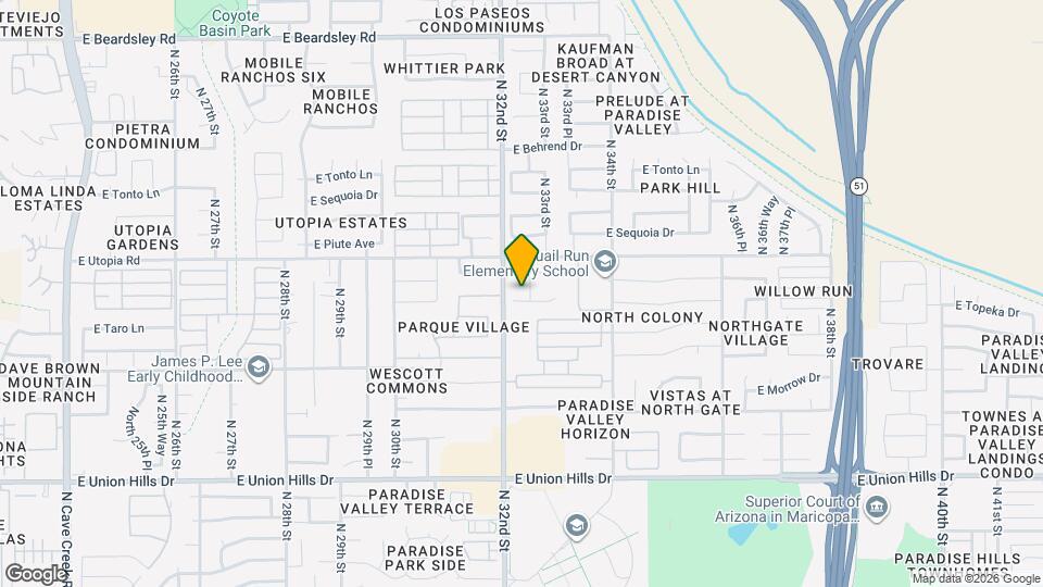 3220 E Kerry Ln Map and Location Details