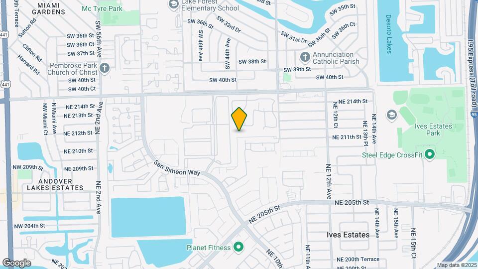 805 NE 211th St Map and Location Details