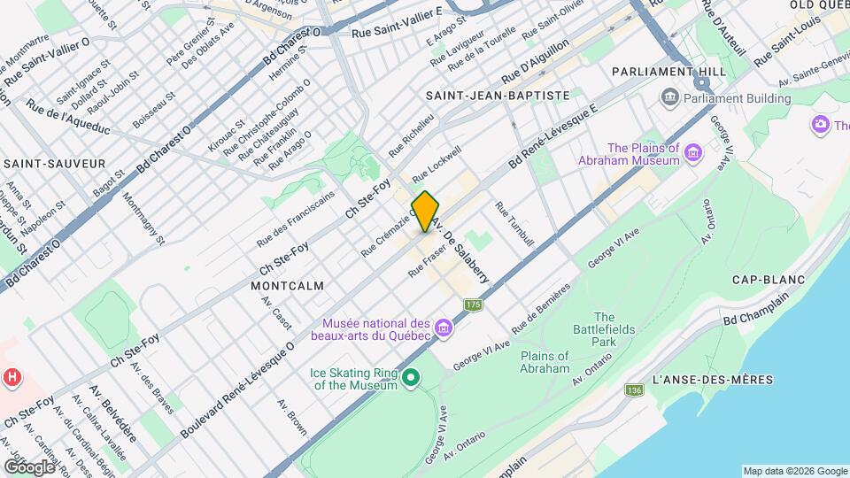 65-85 René-Lévesque Boul O Map and Location Details