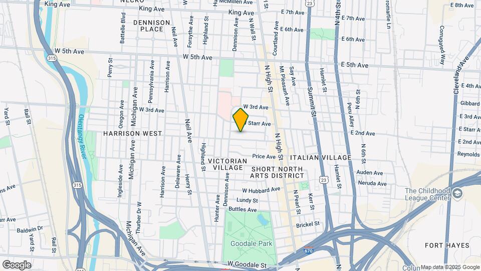 116 W 2nd Ave, Unit 116 Mapa y Detalles de la Ubicación