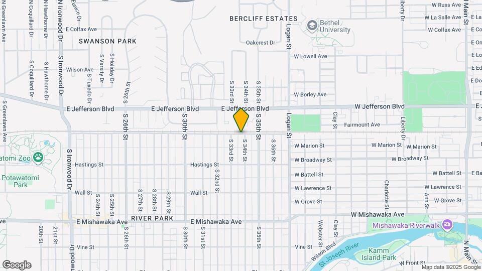 501 S 34th St Map and Location Details