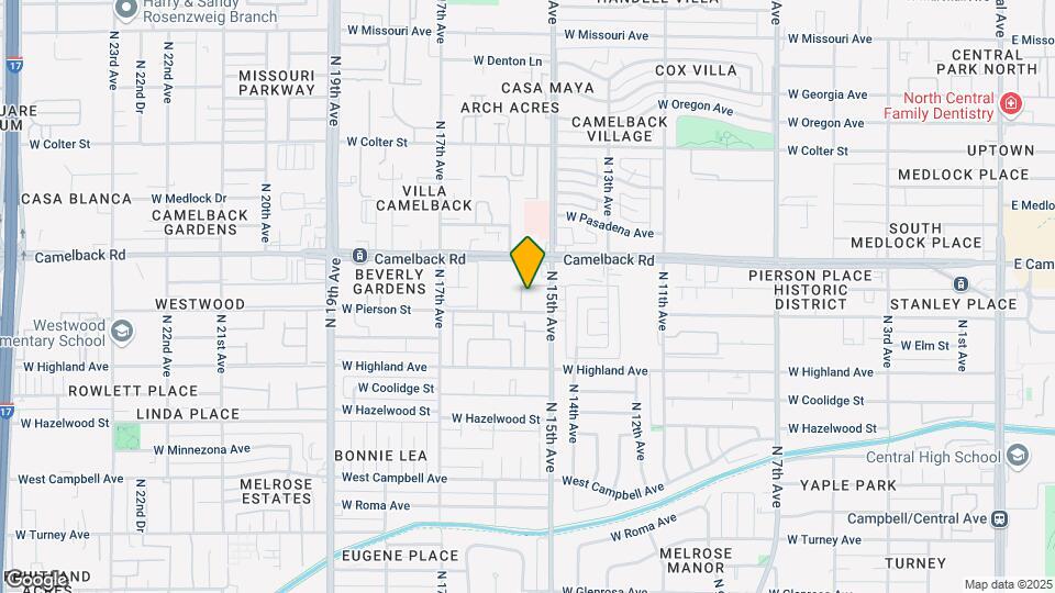 The Vue on Camelback Map and Location Details
