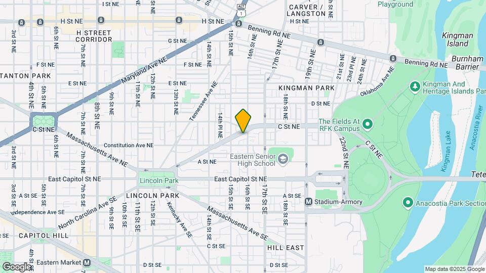 1541 N Carolina Ave NE, Unit B Map and Location Details