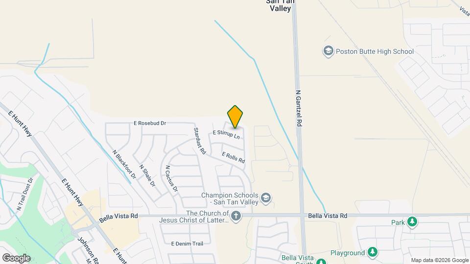 1478 E Stirrup Ln Map and Location Details
