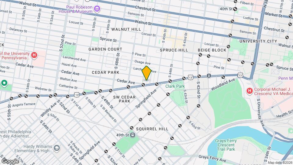 4533 Baltimore Ave Map and Location Details