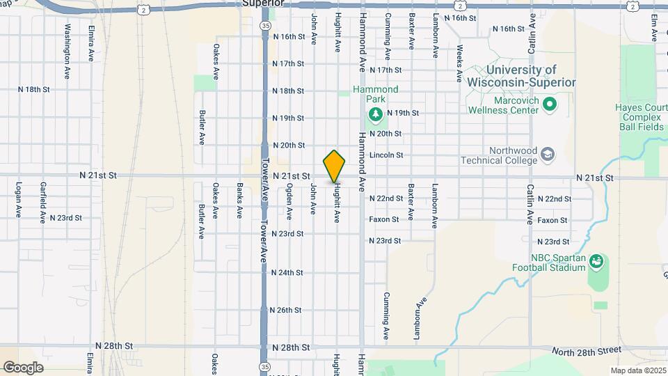2115 Hughitt Ave Map and Location Details