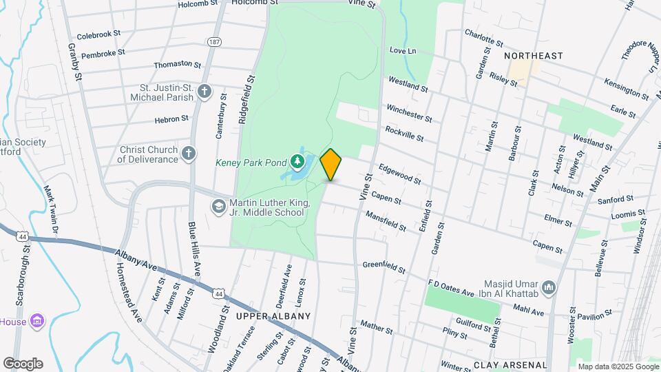 308 Edgewood St Map and Location Details