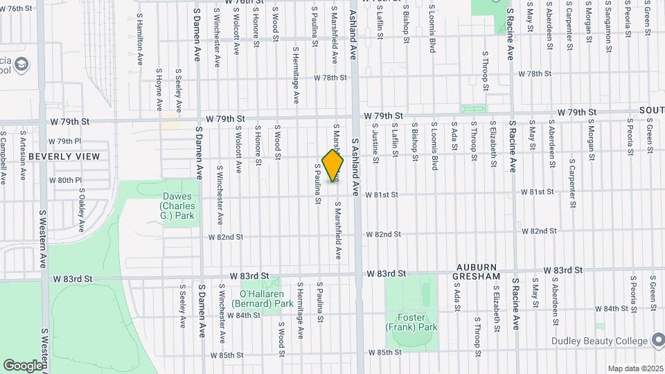 8048 S Marshfield Ave, Unit 2 Mapa y Detalles de la Ubicación