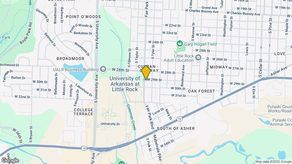 2905 Fair Park Blvd Map and Location Details