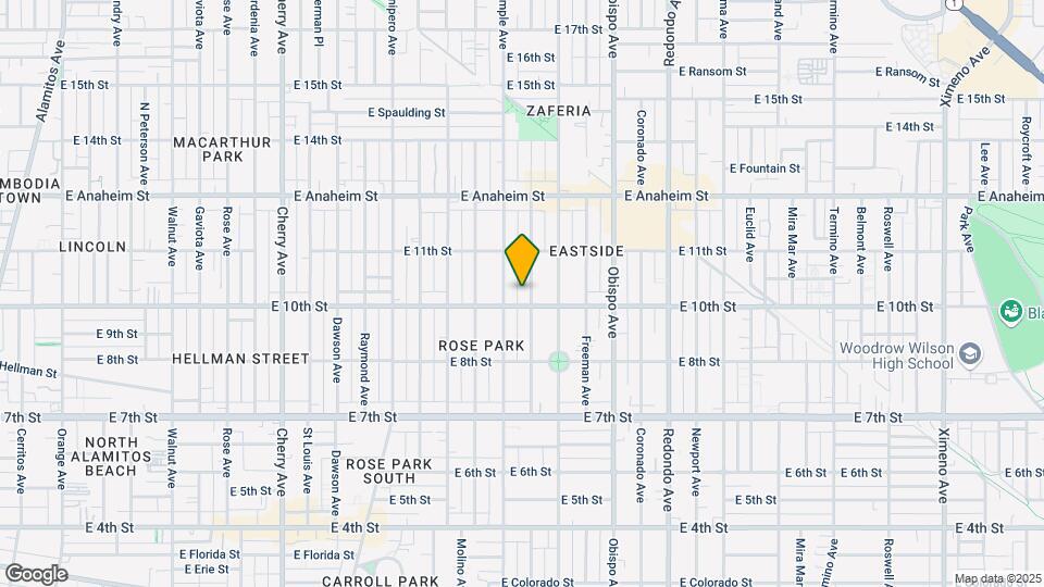 1021 Gladys Ave Map and Location Details