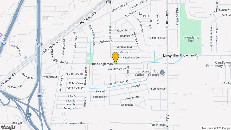 5122 Binz Engleman Rd Map and Location Details