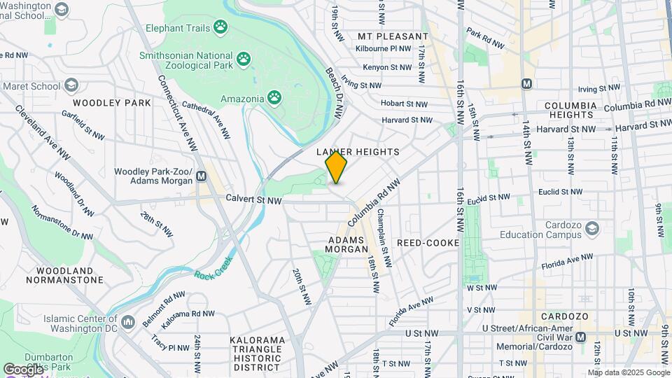2627 Adams Mill Rd NW Mapa y Detalles de la Ubicación
