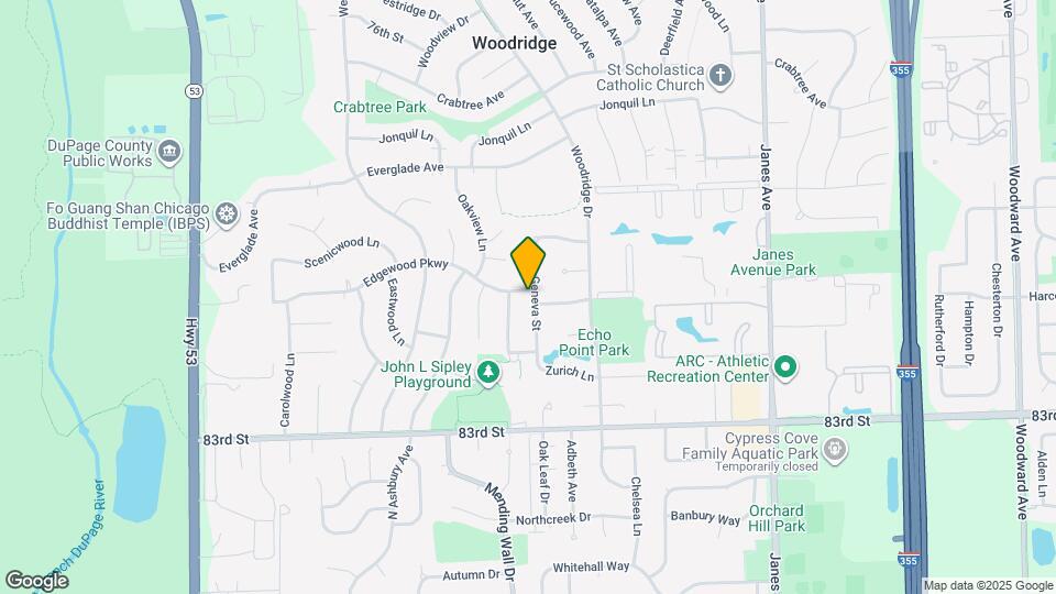 8040 Geneva St Map and Location Details