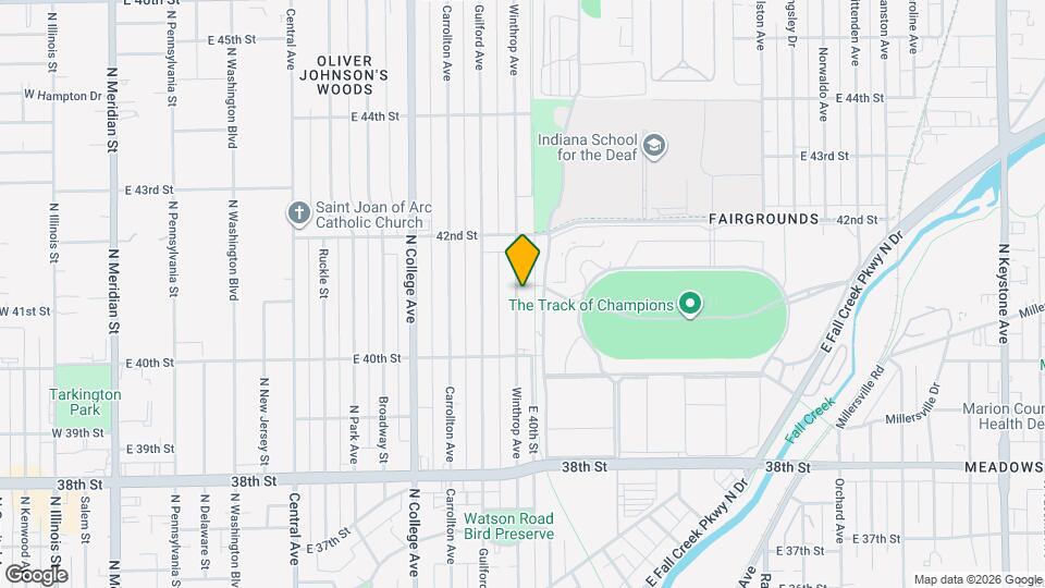 4101 Winthrop Ave Mapa y Detalles de la Ubicación