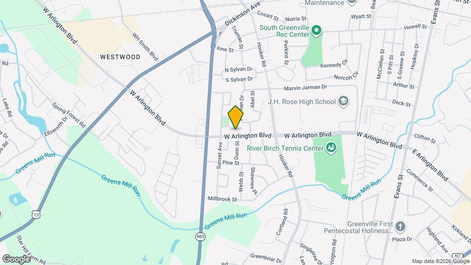 1008 W Arlington Blvd Map and Location Details