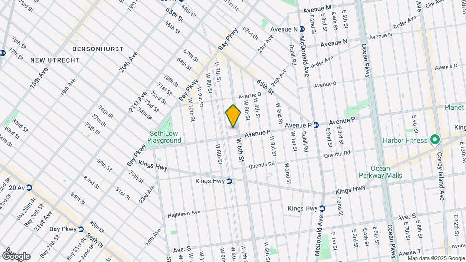 209 Avenue P Map and Location Details