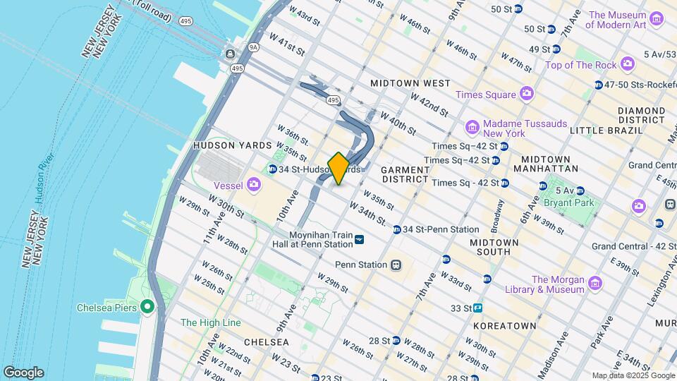 419 W 34th St Map and Location Details