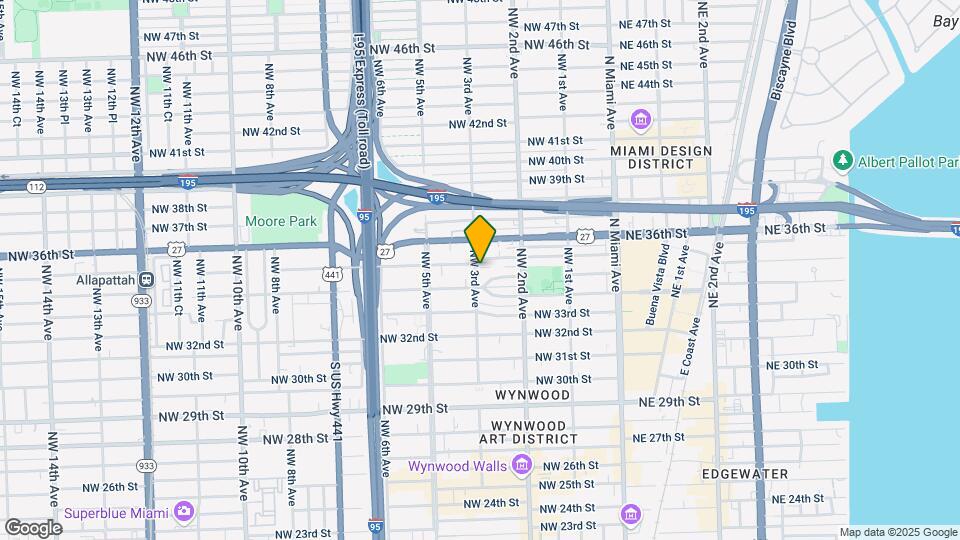 3437 NW 3rd Ave Map and Location Details