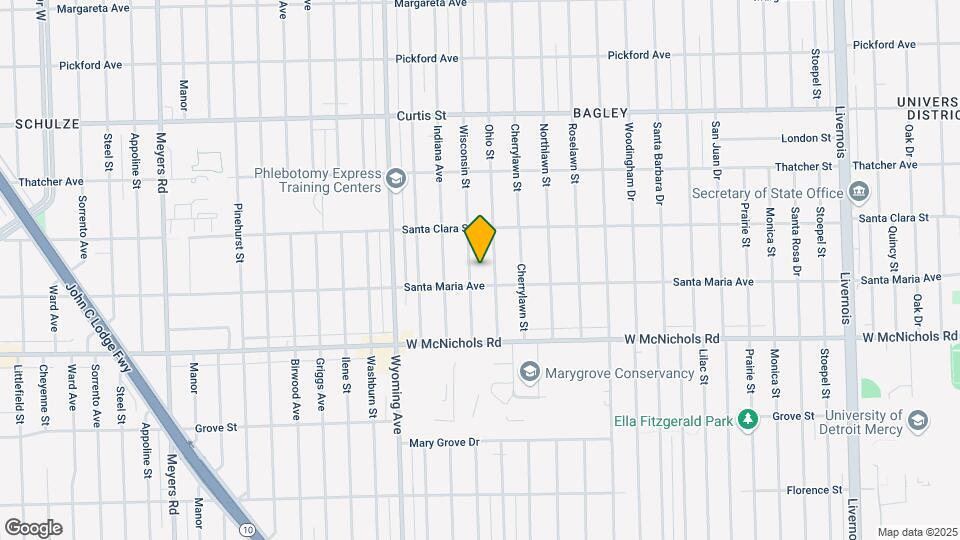 17330 Wisconsin St Map and Location Details