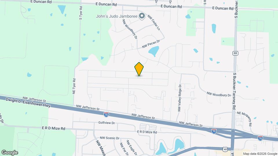 1100 NW High View Dr Map and Location Details