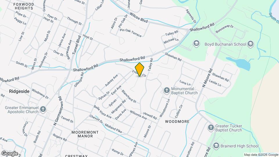 918 Sylvan Ave Map and Location Details