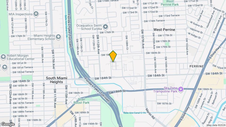 18133 SW 109th Path Map and Location Details