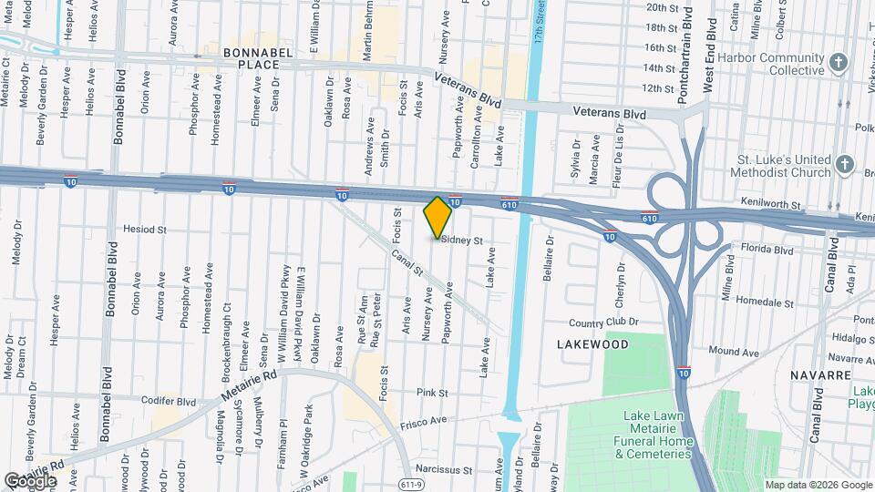 433 Nursery Ave Map and Location Details