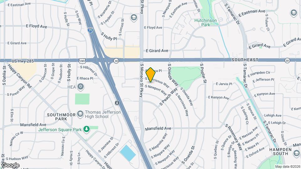 3622 S Newport Way Map and Location Details