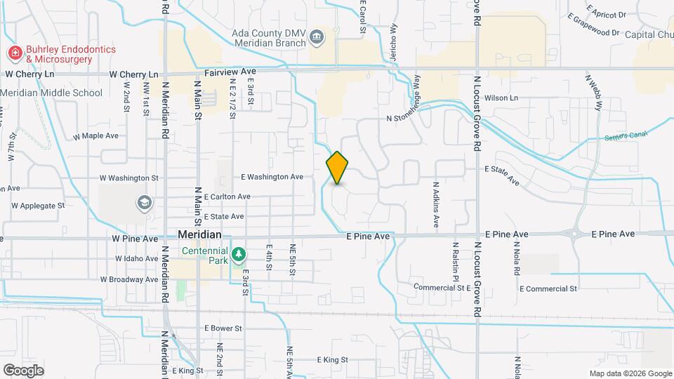 1132 N Maple Creek Ave Map and Location Details