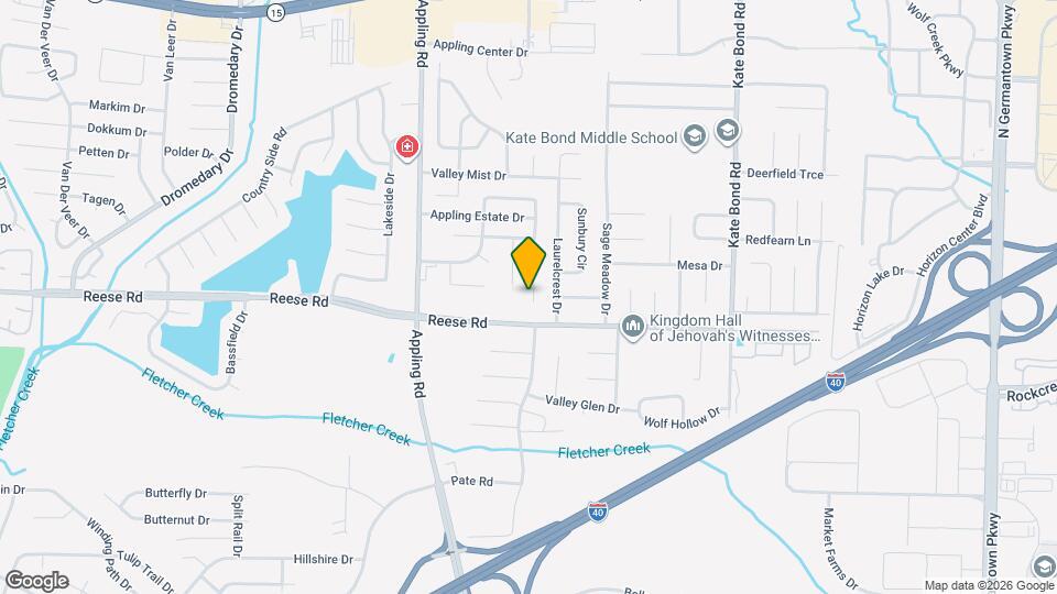 2539 Appling Crest Dr Mapa y Detalles de la Ubicación