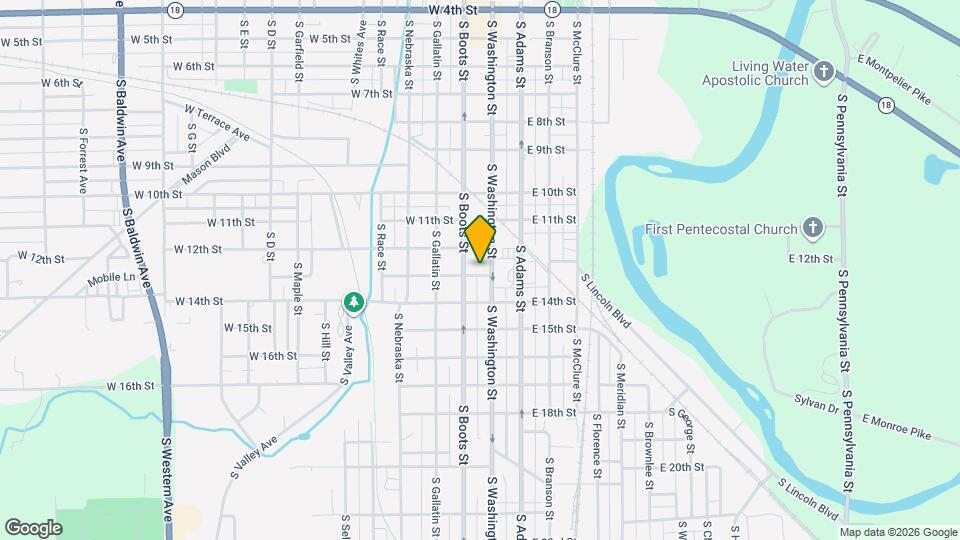 1220 S Washington St, Unit B Mapa y Detalles de la Ubicación