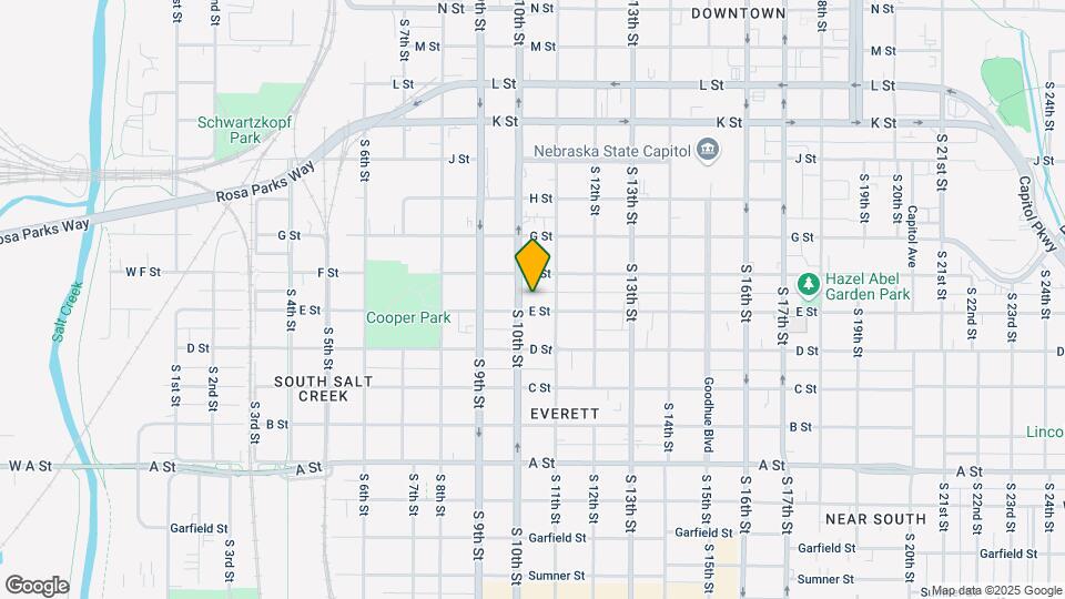 1020 E St Map and Location Details