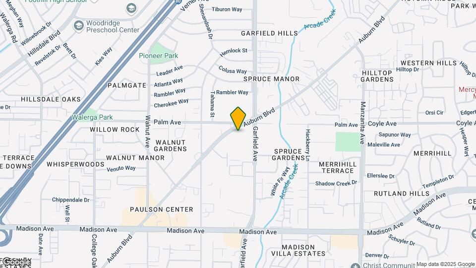 Foothill Farms Senior Apartments Map and Location Details