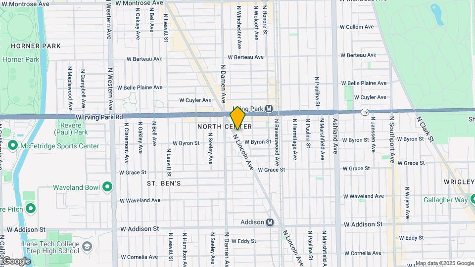 3915 N Lincoln Ave Map and Location Details