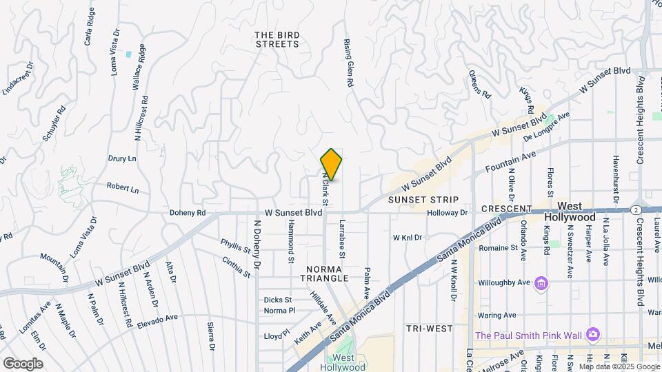 Prime WeHo at Sunset & Doheny Mapa y Detalles de la Ubicación