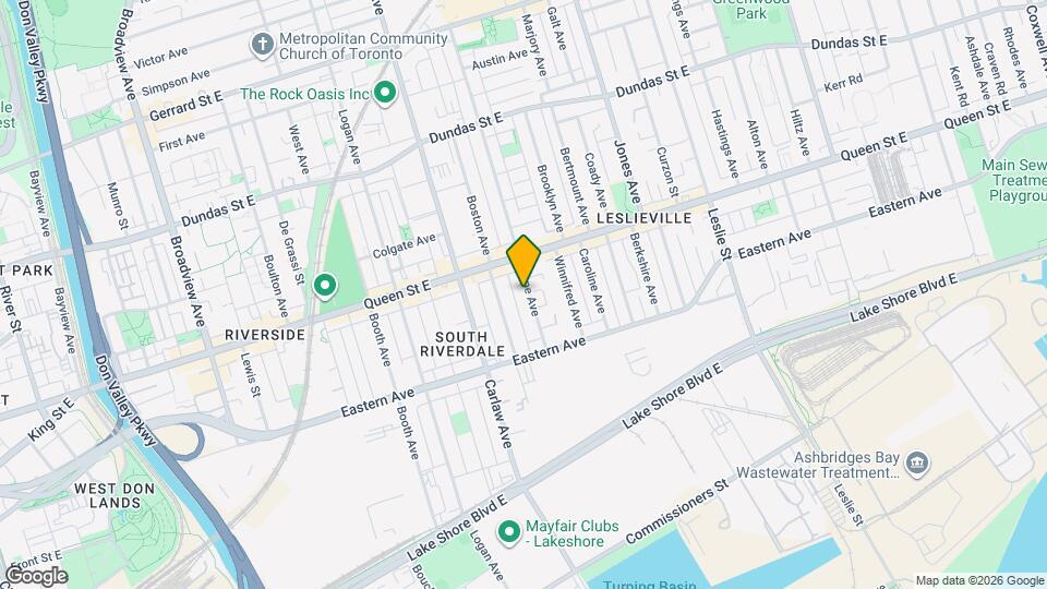 58 Pape Ave Map and Location Details