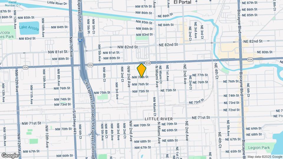 110 NW 77th St Map and Location Details