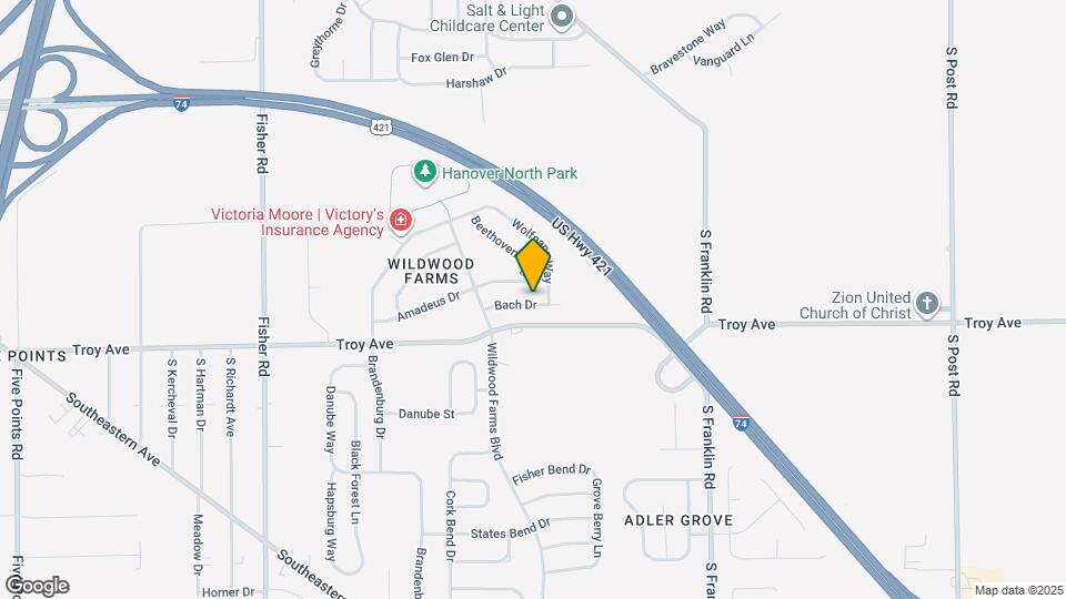 8024 Bach Dr Map and Location Details