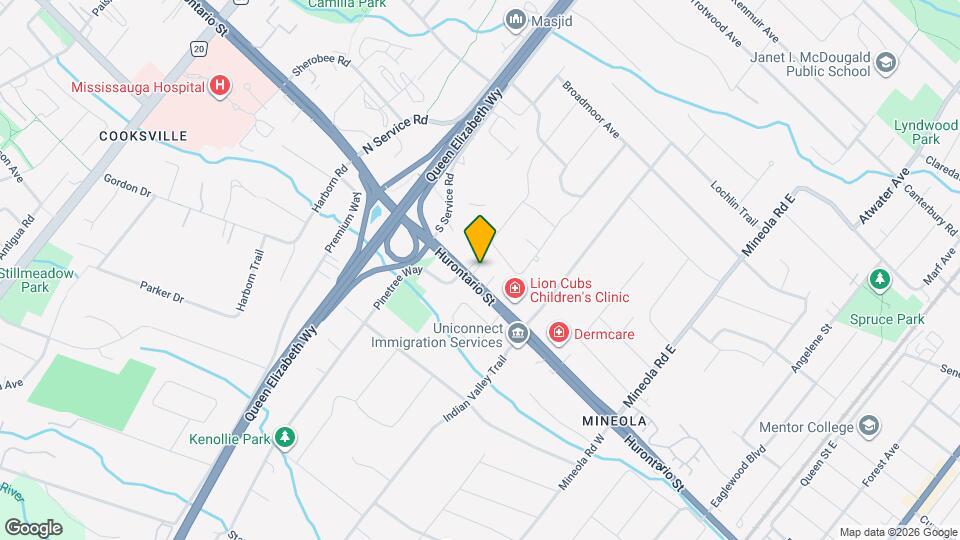 1561 Hurontario St Map and Location Details