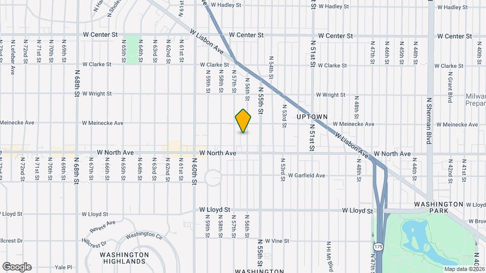2343 N 56th St, Unit Upper Map and Location Details