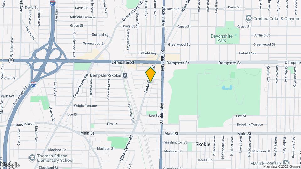 8649 Niles Center Rd Map and Location Details