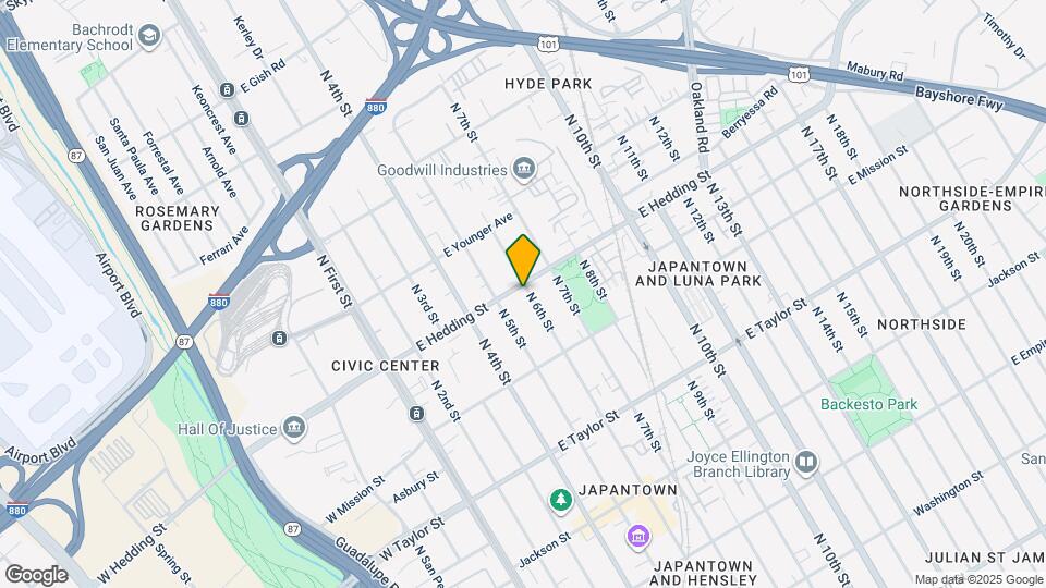 240 E Hedding St Map and Location Details