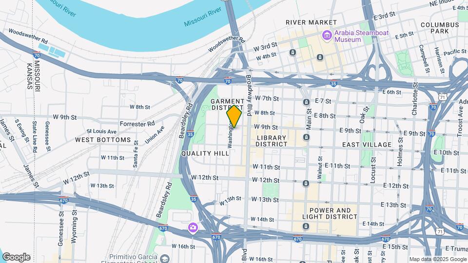 905 Washington St Map and Location Details