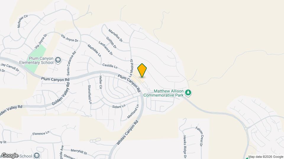 19355 Plum Canyon Rd Map and Location Details