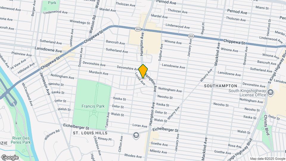 4708 Locke Ave Map and Location Details