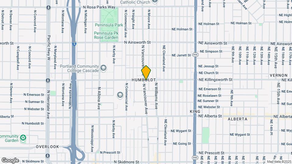 110-118 N Killingsworth St Map and Location Details
