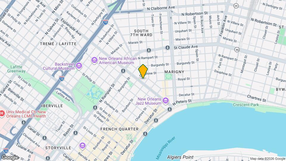 817 Esplanade Ave, Unit 1 Map and Location Details