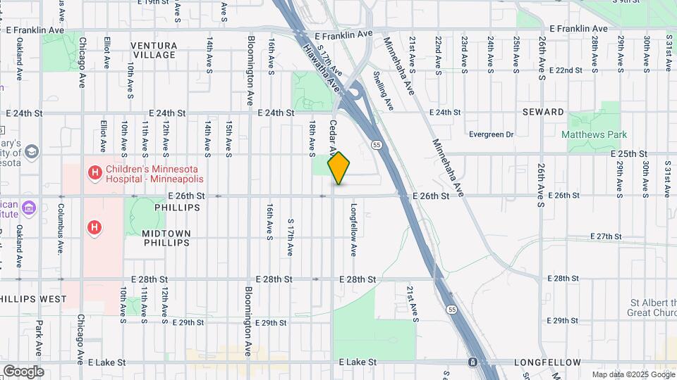 2545 Cedar Ave S Mapa y Detalles de la Ubicación