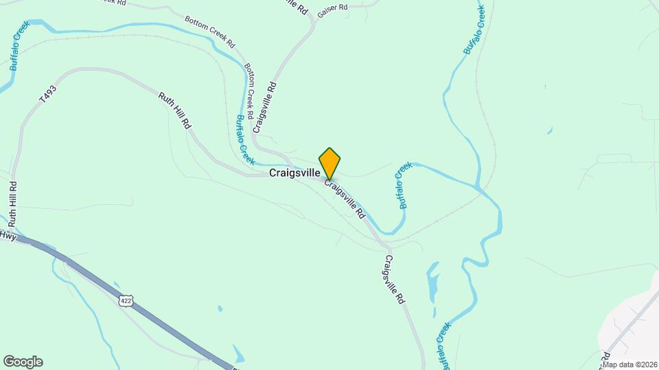 289 Craigsville Rd Map and Location Details